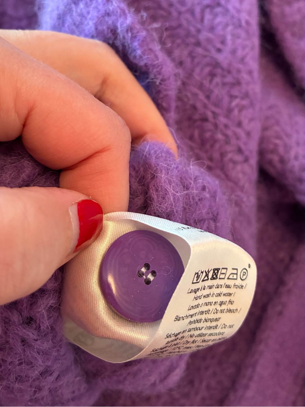 Sezane Emile Amethyst Cardigan XL - Picture 6 of 6
